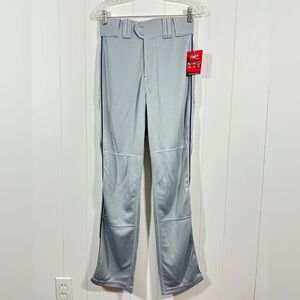 NWT rawlings semi relaxed fit gray baseball pants Men’s Sz Small S Pro Dri